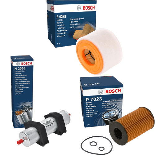 BOSCH Service Kit for Audi A6 C7 2.0 TDI 2011–2015 CGLC CGLD CMGB – Oil Air & Fuel Filters - Bosch - P7023 S0289 N2068