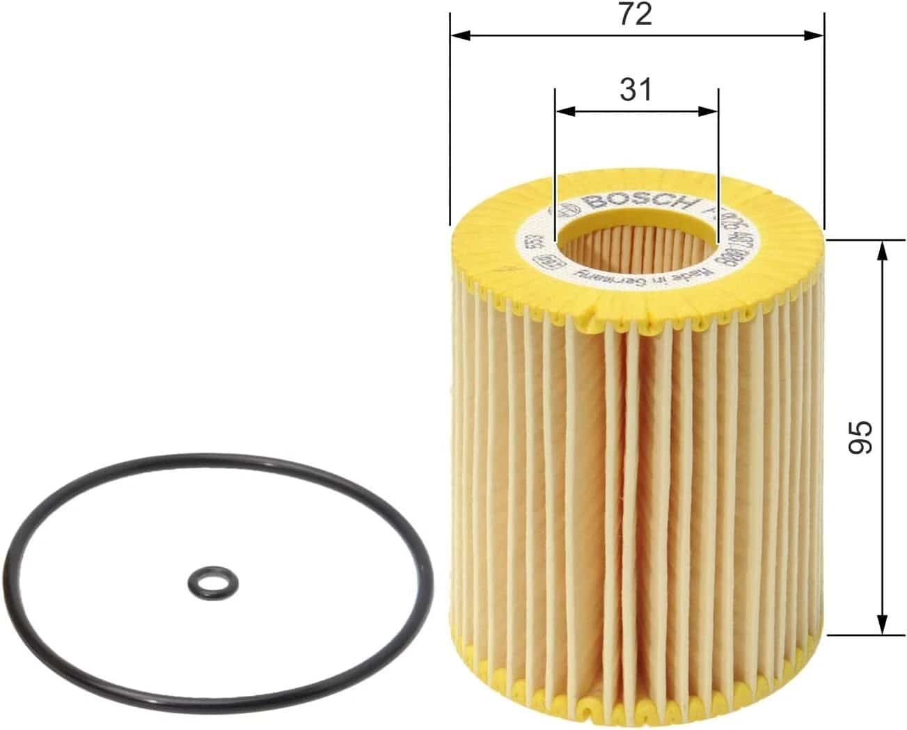 BOSCH P7008 Oil Filter for Mercedes-Benz 3.0 CDI Diesel 2005–2019 - Bosch - P7008 image 3