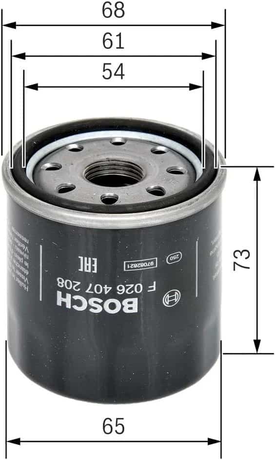 BOSCH Service Kit for Peugeot 107 1.0 Petrol – Air & Oil Filters + 3 Spark Plugs - Bosch - P7208 S3971 0242229797 x3 image 2