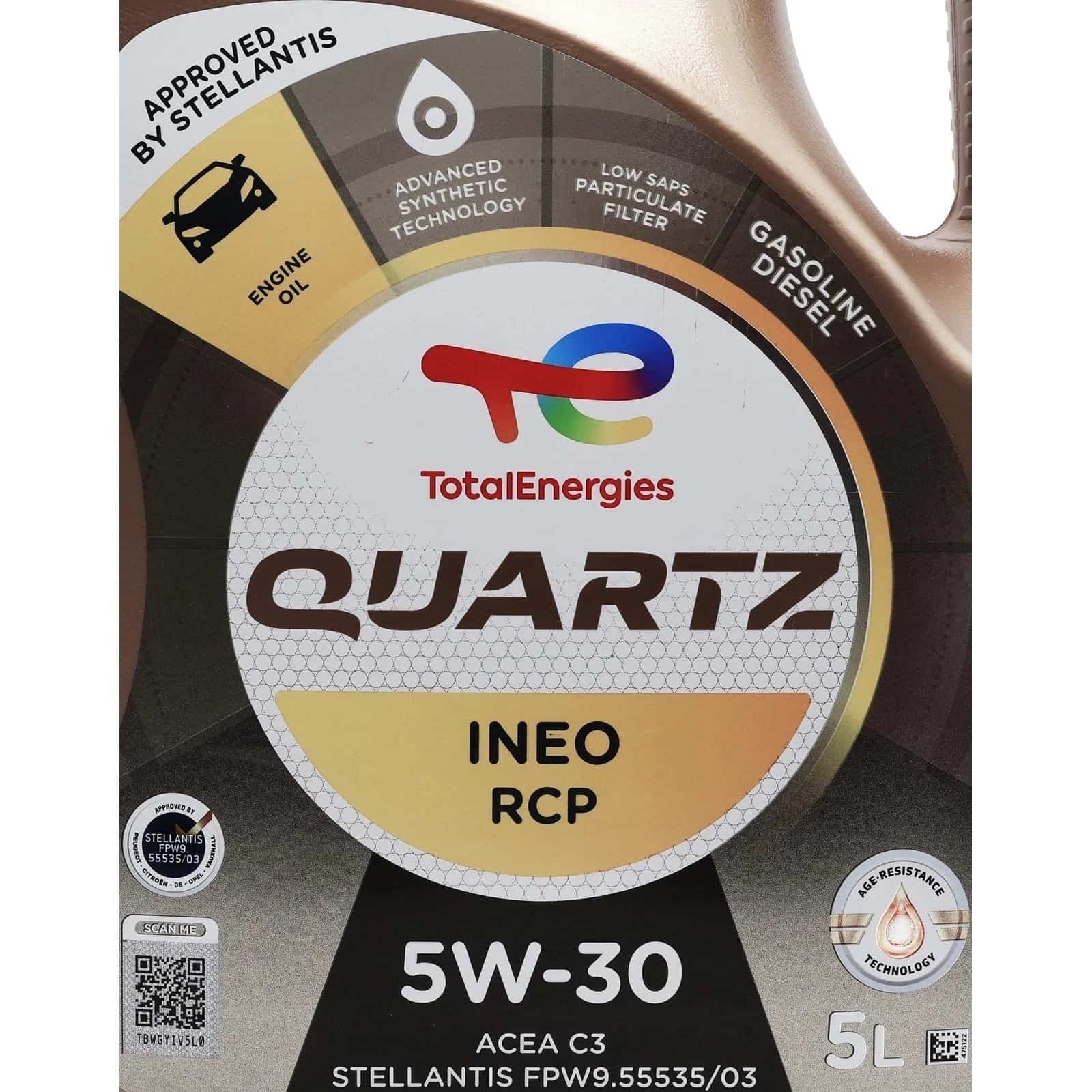 TotalEnergies Quartz Ineo RCP 5W-30 5L 231089 – Advanced Synthetic Engine Oil - TotalEnergies - 231089 image 6