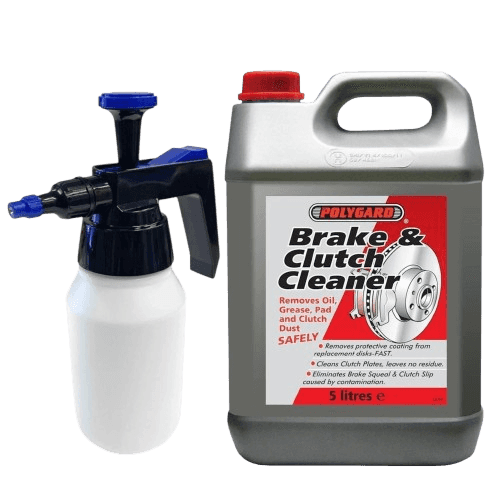 Brake and Clutch Cleaner Parts Degreaser 5L 5 Litre Spray Bottle Dispenser - Polygard - 12200A XX510