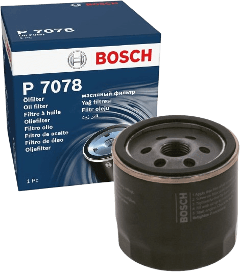 New BOSCH P7078 OIL FILTER - FORD ECO SPORT, FIESTA, FOCUS -1.25, 1.4, 1.5, 1.6 - Bosch - P7078 image 1