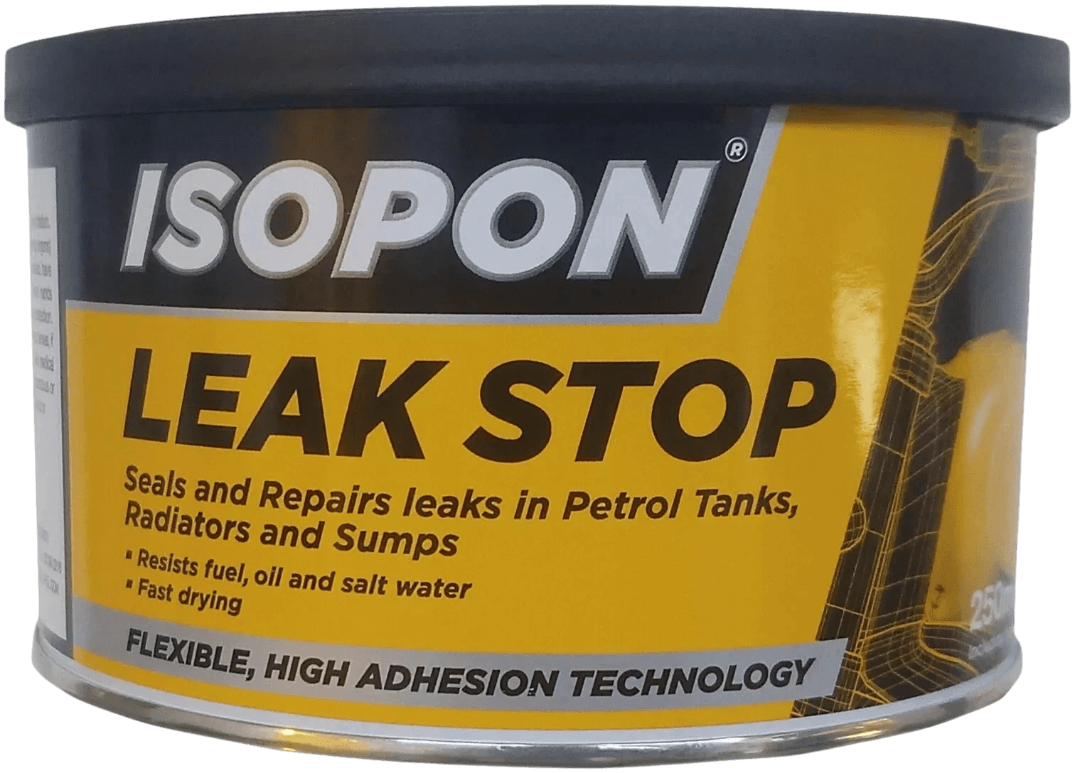 Isopon Leak Stop 250ml LKSTOP/S – Petrol Tank Radiator & Sump Leak Repair Flexible Filler - Isopon - LKSTOP/S image 1