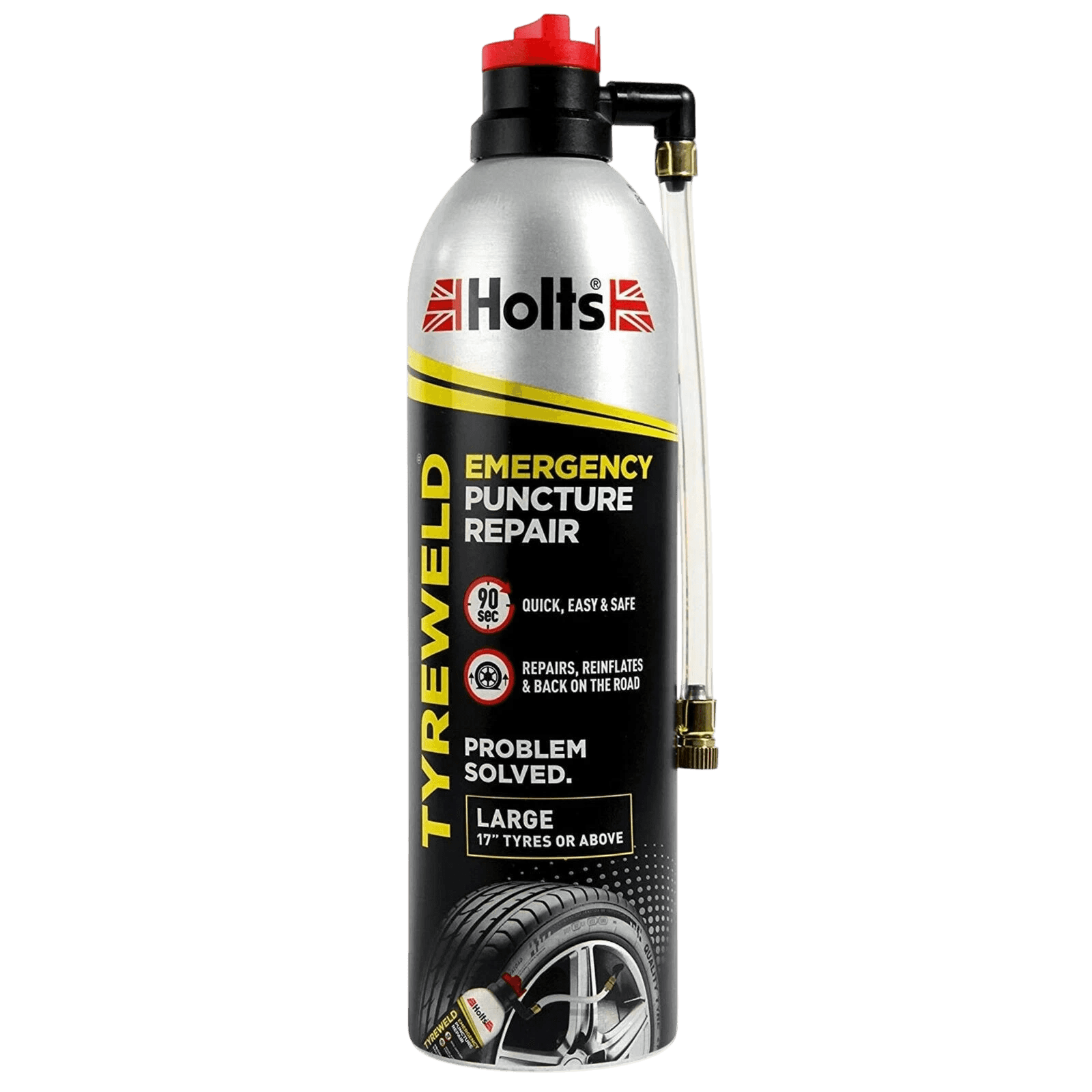 Holts Tyreweld HT4YA Emergency Tyre Puncture Repair & Inflator – Large Tyres 17"+ - Holts - HT4YA