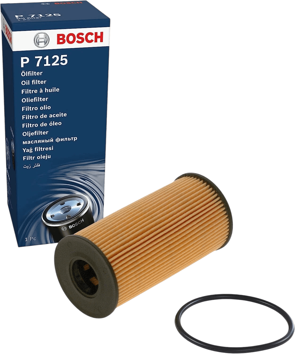 BOSCH F026407125 P7125 Oil Filter – K6000619752 6000619752 95517366 A6221800000 - Bosch - P7125 image 1