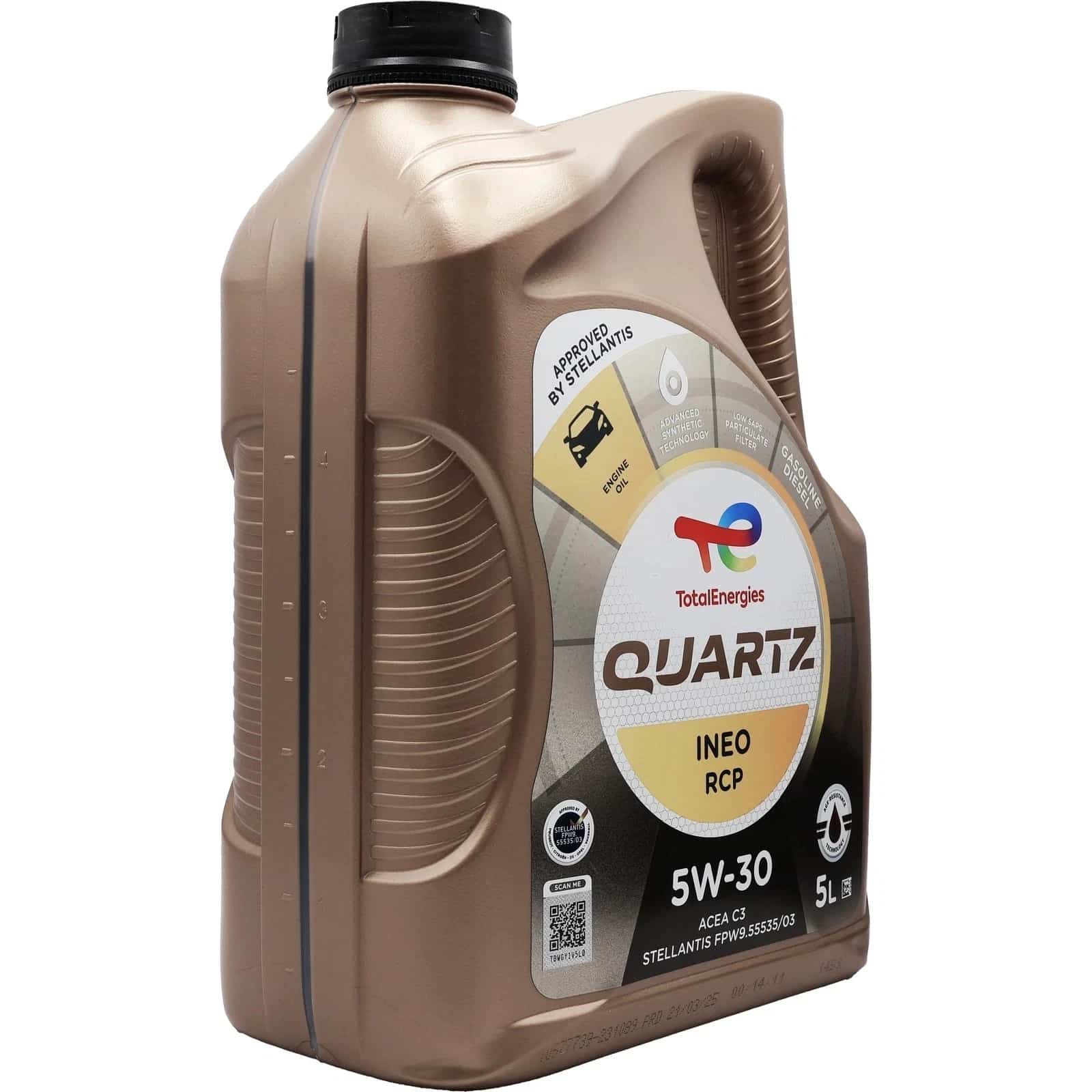 TotalEnergies Quartz Ineo RCP 5W-30 5L 231089 – Advanced Synthetic Engine Oil - TotalEnergies - 231089 image 3