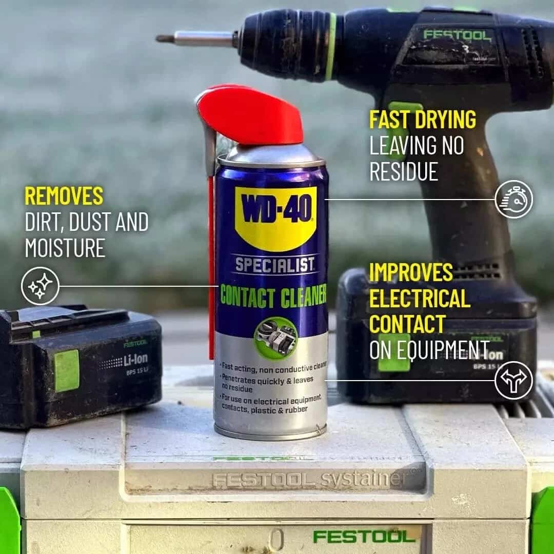 WD-40 Specialist Contact Cleaner 400ml 44376 – Fast Drying Electrical Contact Cleaning Spray - WD-40 - 44376 image 2
