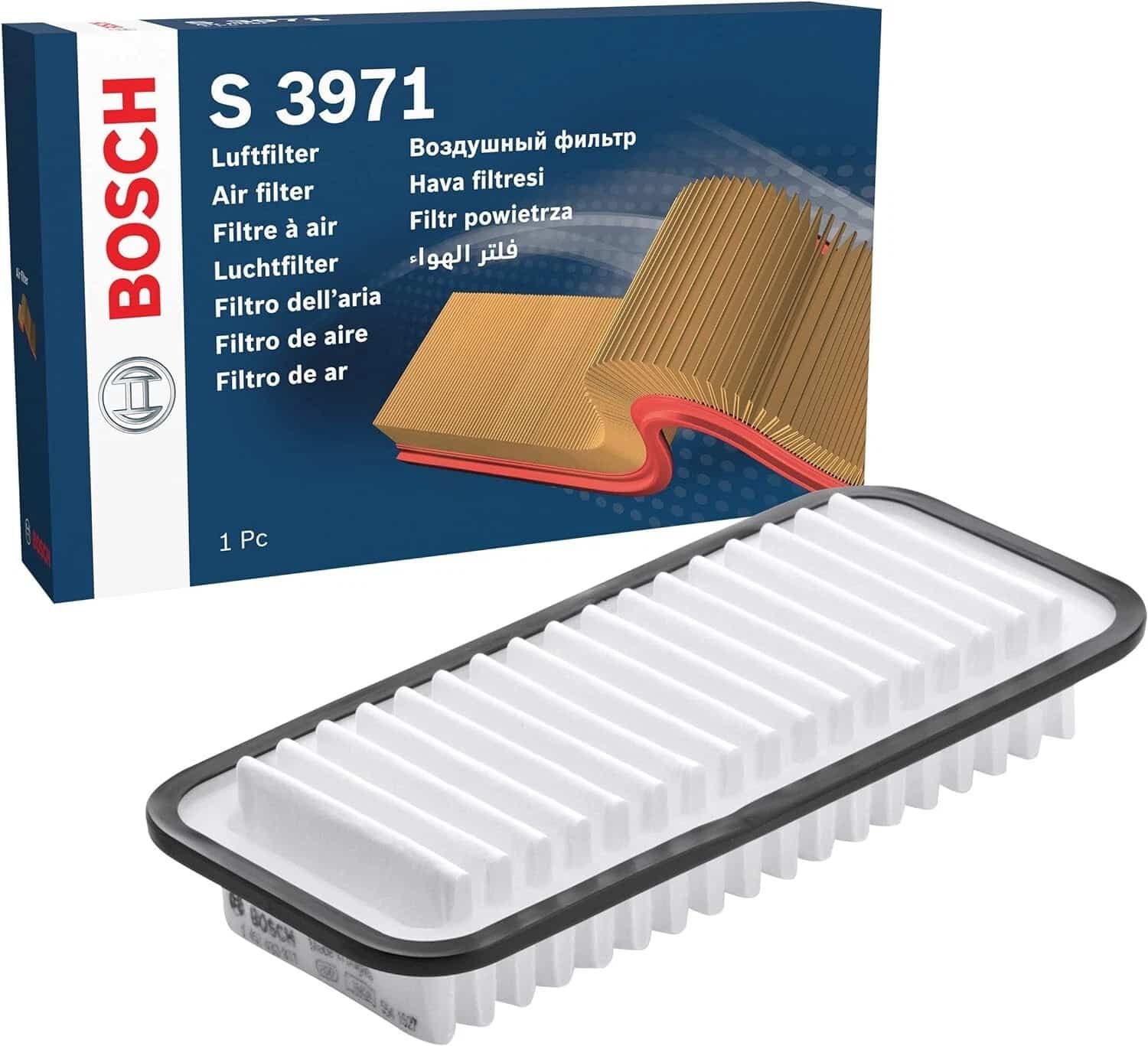 BOSCH Service Kit for Peugeot 107 1.0 Petrol – Air & Oil Filters + 3 Spark Plugs - Bosch - P7208 S3971 0242229797 x3 image 4