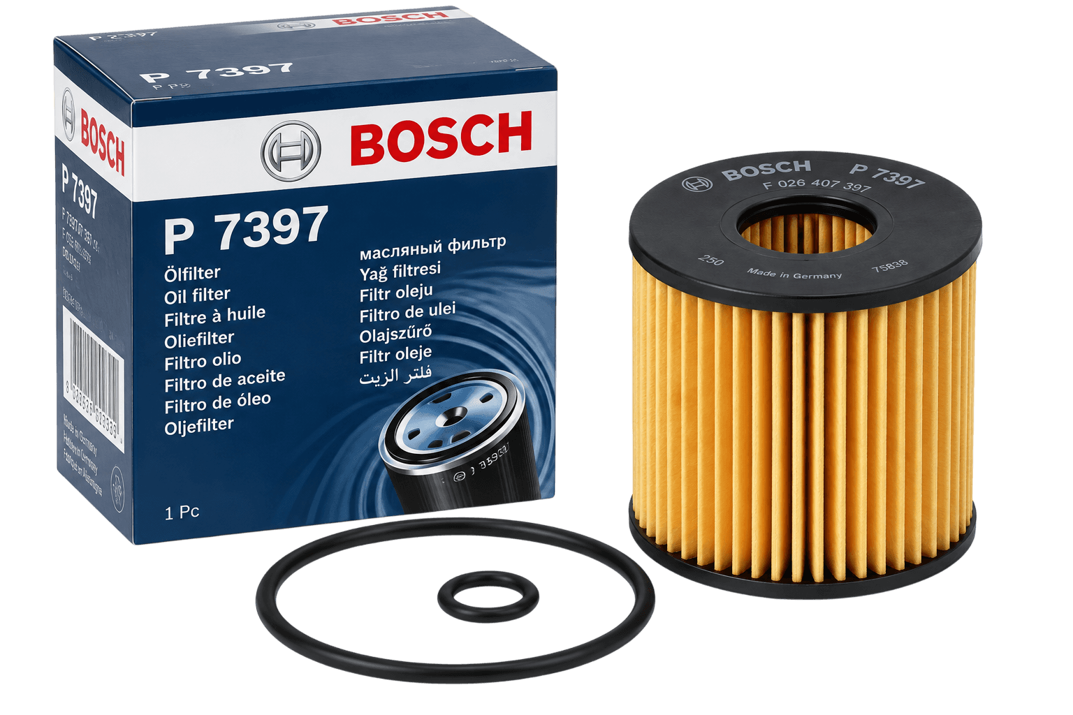 BOSCH Oil Filter for Toyota Prius 1.8 Hybrid 2009– 2ZR-FXE – 0415237010 0415240060 - Bosch - P7397 image 1