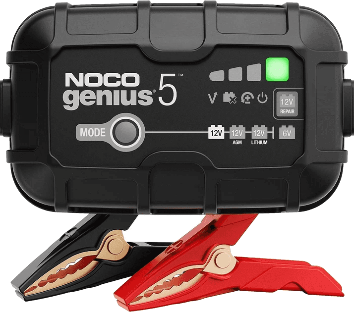 NOCO GENIUS5UK 5A 6V/12V Smart Battery Charger (AGM, GEL, Li-Ion) - Noco - GENIUS5UK
