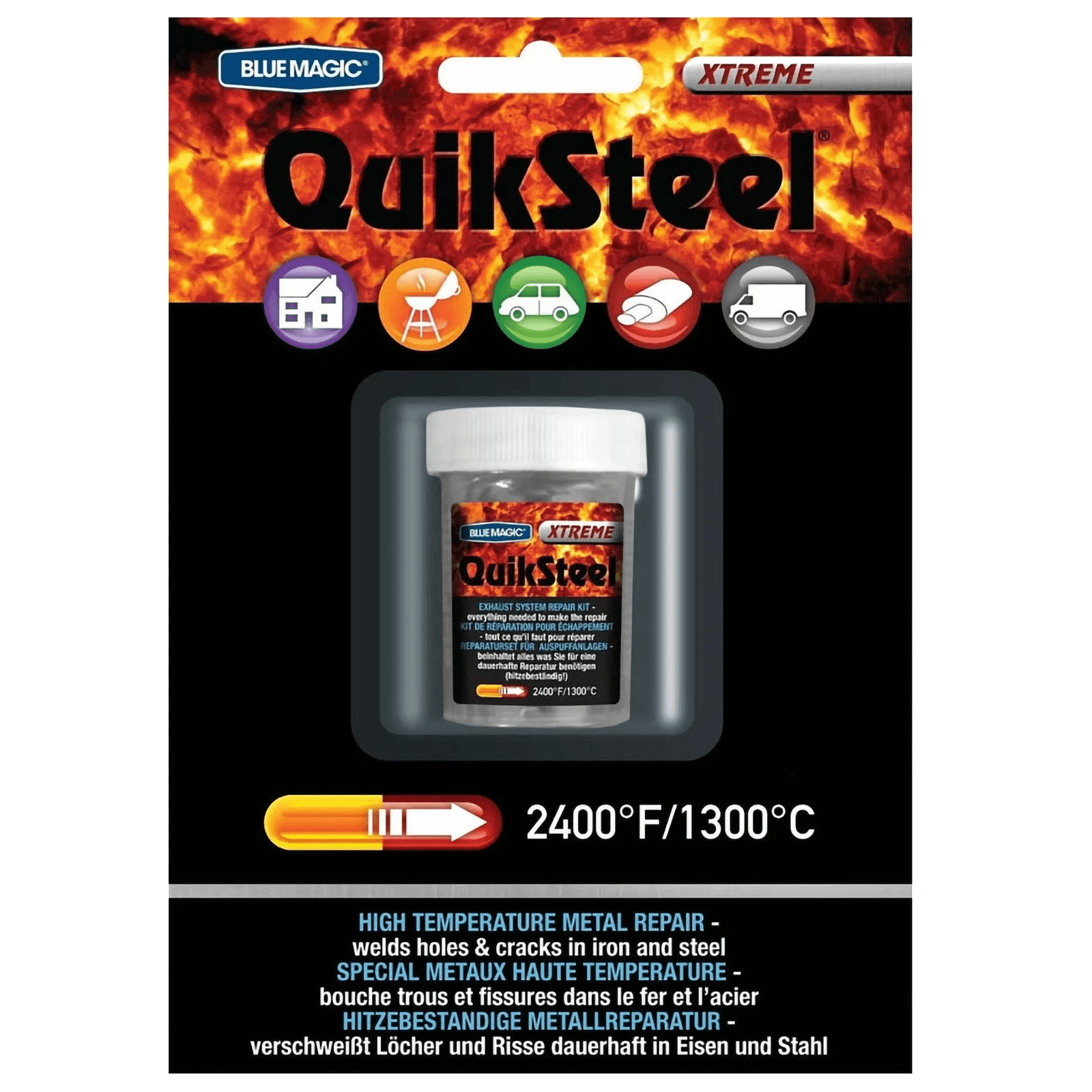 QuikSteel Xtreme High Temperature Metal Adhesive (up to 1316°C) - QuikSteel - 18003 image 1